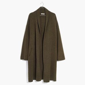 R A R E Madewell Rivington Coat in Olive Green